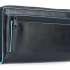 Кошелек женский Piquadro Blue Square, кожа натуральная, черный  [pd1354b2r/n]